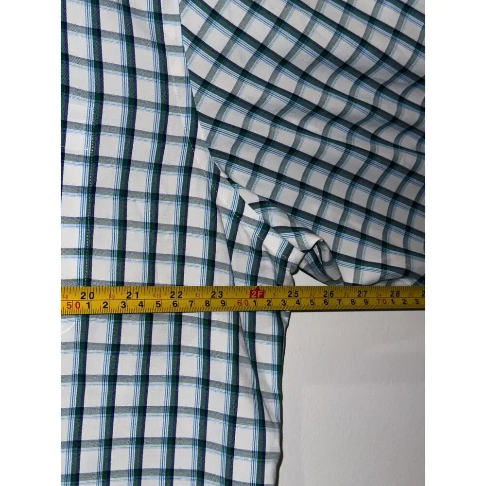 Lands' End Men’s Size-XXL Supima Cotton Plaid Dress Shirt Traditional Fit - Picture 6 of 8